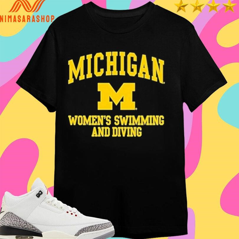 Michigan Wolverines Women’s Swimming And Diving - Adult & Kids T-Shirts, Sweatshirts & Hoodies apparel design preview 1