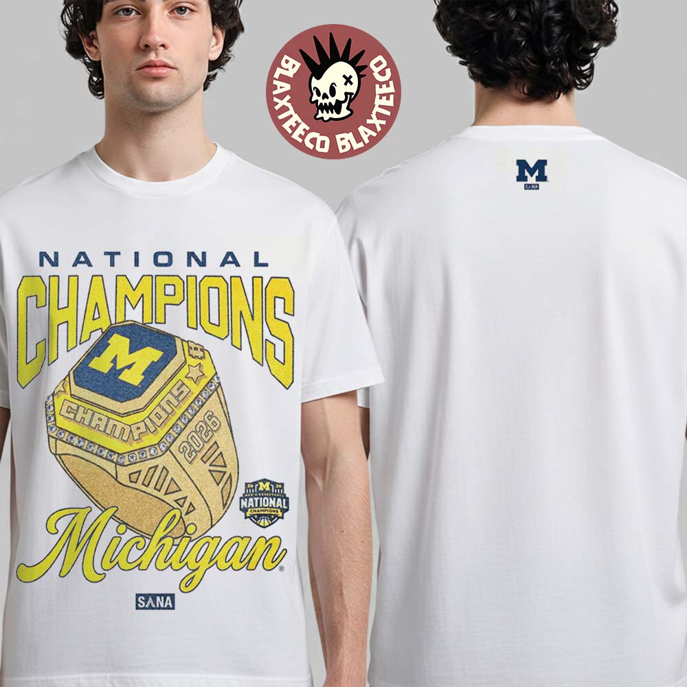Michigan Wolverines X SANA 2026 NCAA Men's Basketball - Adult & Kids T-Shirts, Sweatshirts & Hoodies apparel design preview 1