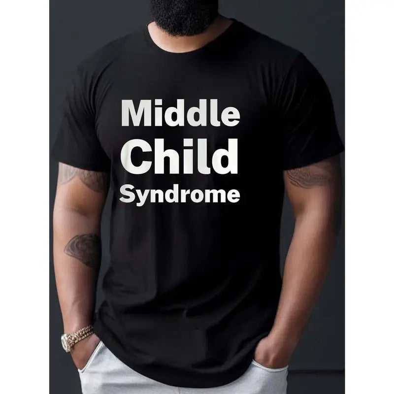 Middle Child Syndrome Print Casual Short Sleeve - Adult & Kids T-Shirts, Sweatshirts & Hoodies apparel design preview 1