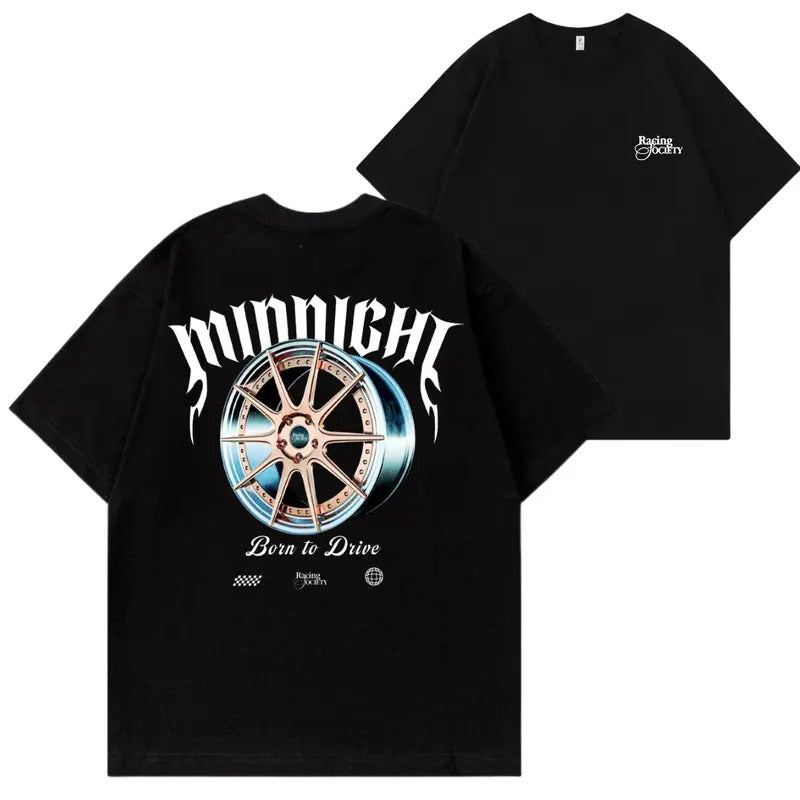 Midnight Born Drive Cars Car Enthusiast - Adult & Kids T-Shirts, Sweatshirts & Hoodies apparel design preview 1