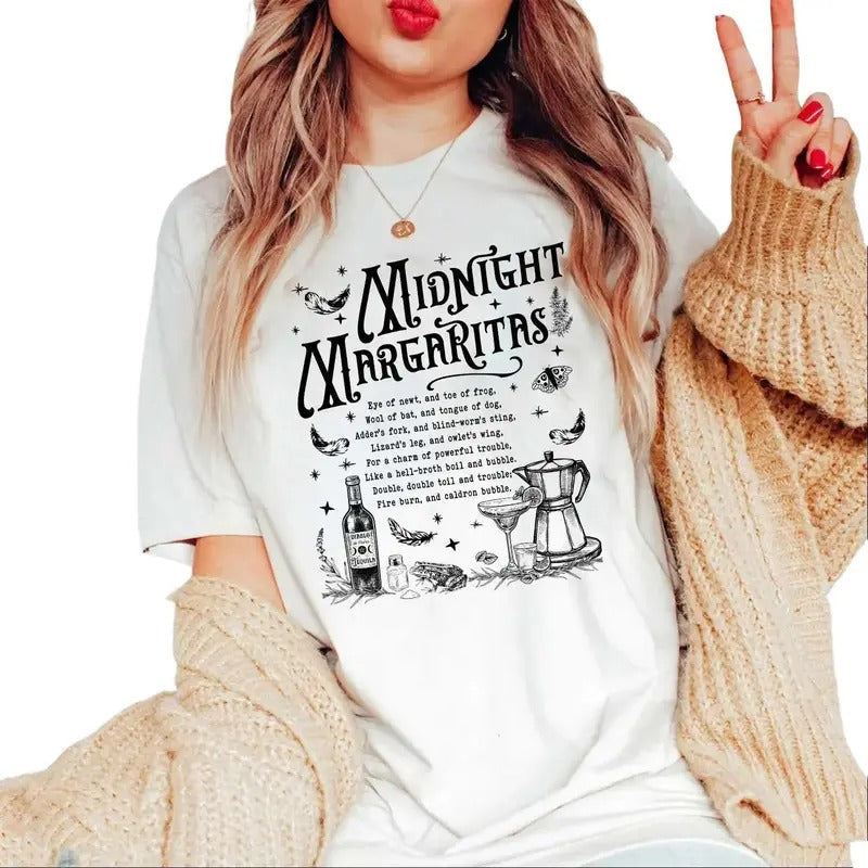 Midnight Magaritas Halloween Chillin Fall Love Night - Adult & Kids T-Shirts, Sweatshirts & Hoodies apparel design preview 1