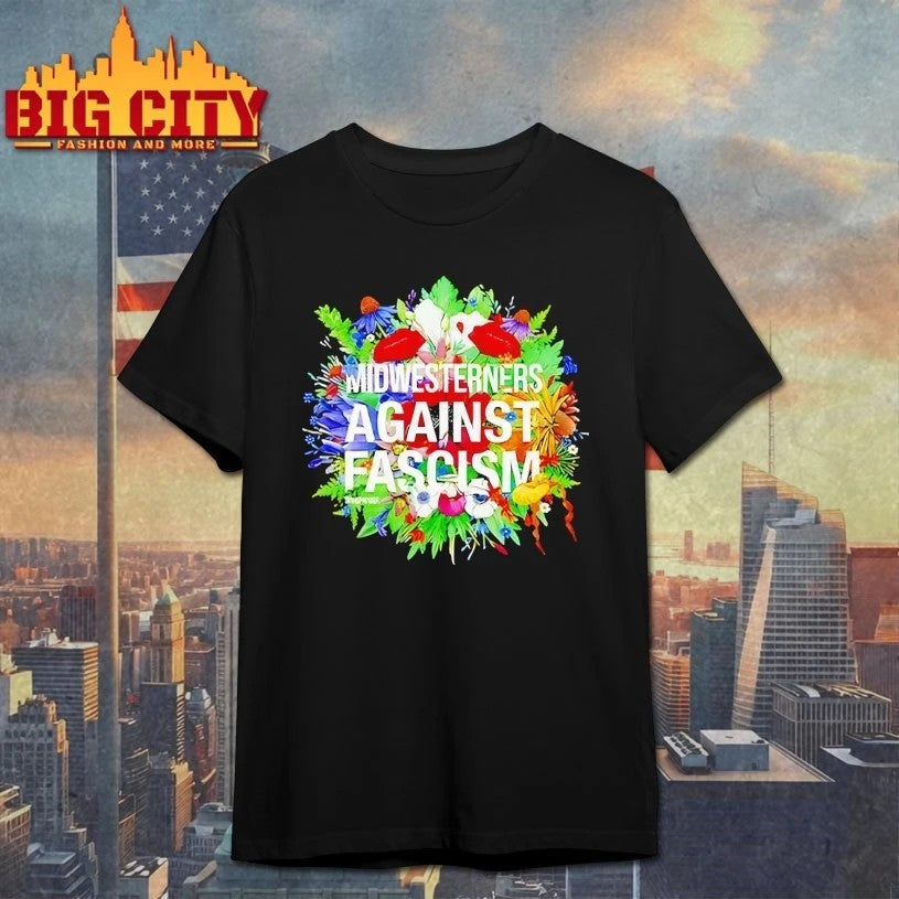 Midwesterners Against Fascism - Adult & Kids T-Shirts, Sweatshirts & Hoodies apparel design preview 1