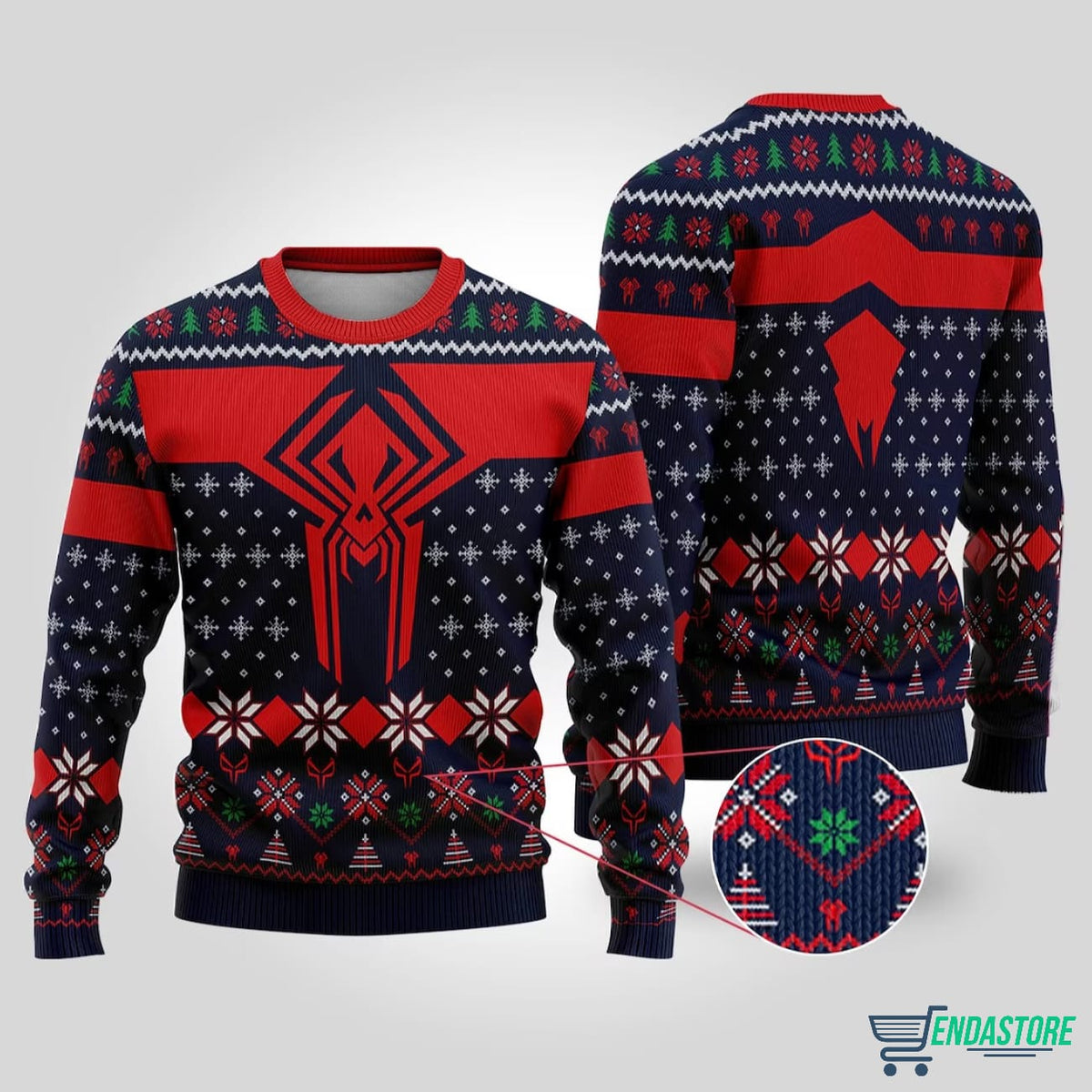 Miguel O’Hara Spider Man 2099 3D Ugly Christmas Sweater - Gift Idea product image