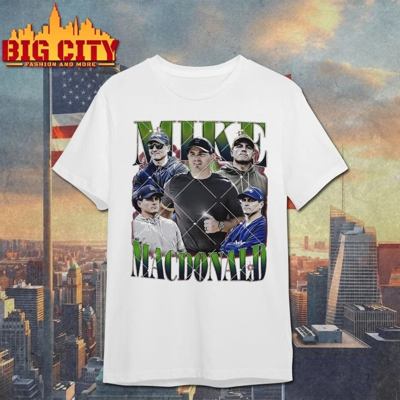 Mike Macdonald Coach Football Bootleg - Adult & Kids T-Shirts, Sweatshirts & Hoodies apparel design preview 1