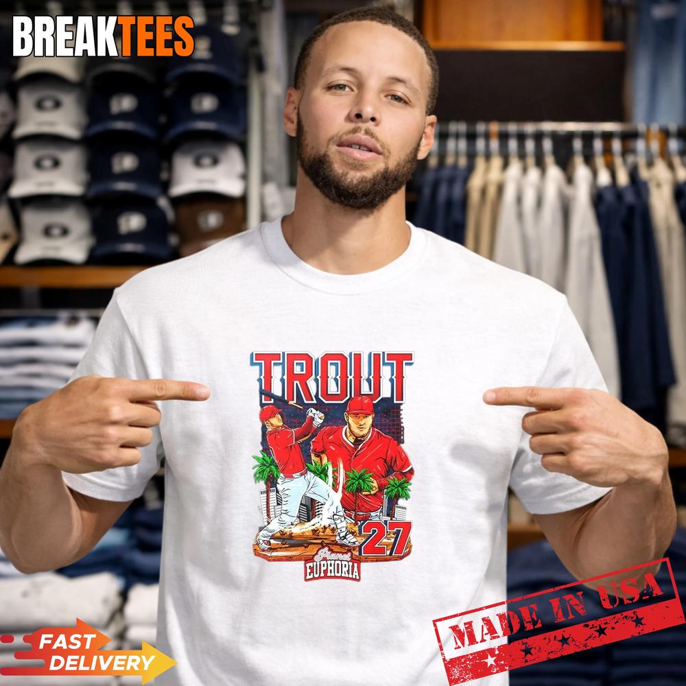 Mike Trout Los Angeles Angels baseball Planet - Adult & Kids T-Shirts, Sweatshirts & Hoodies apparel design preview 1