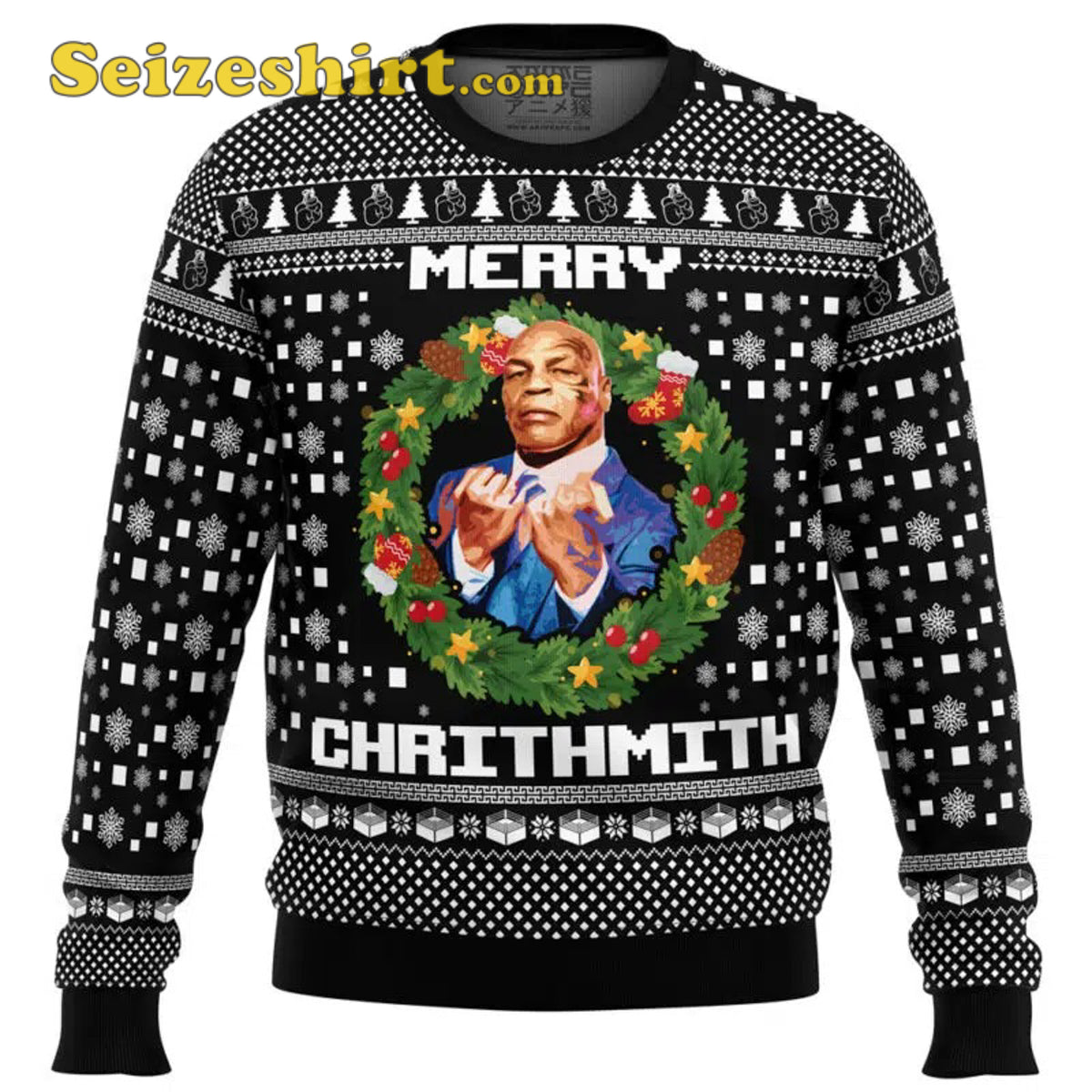 Mike Tyson Mens Ugly Christmas Sweater - Holiday Gift product image