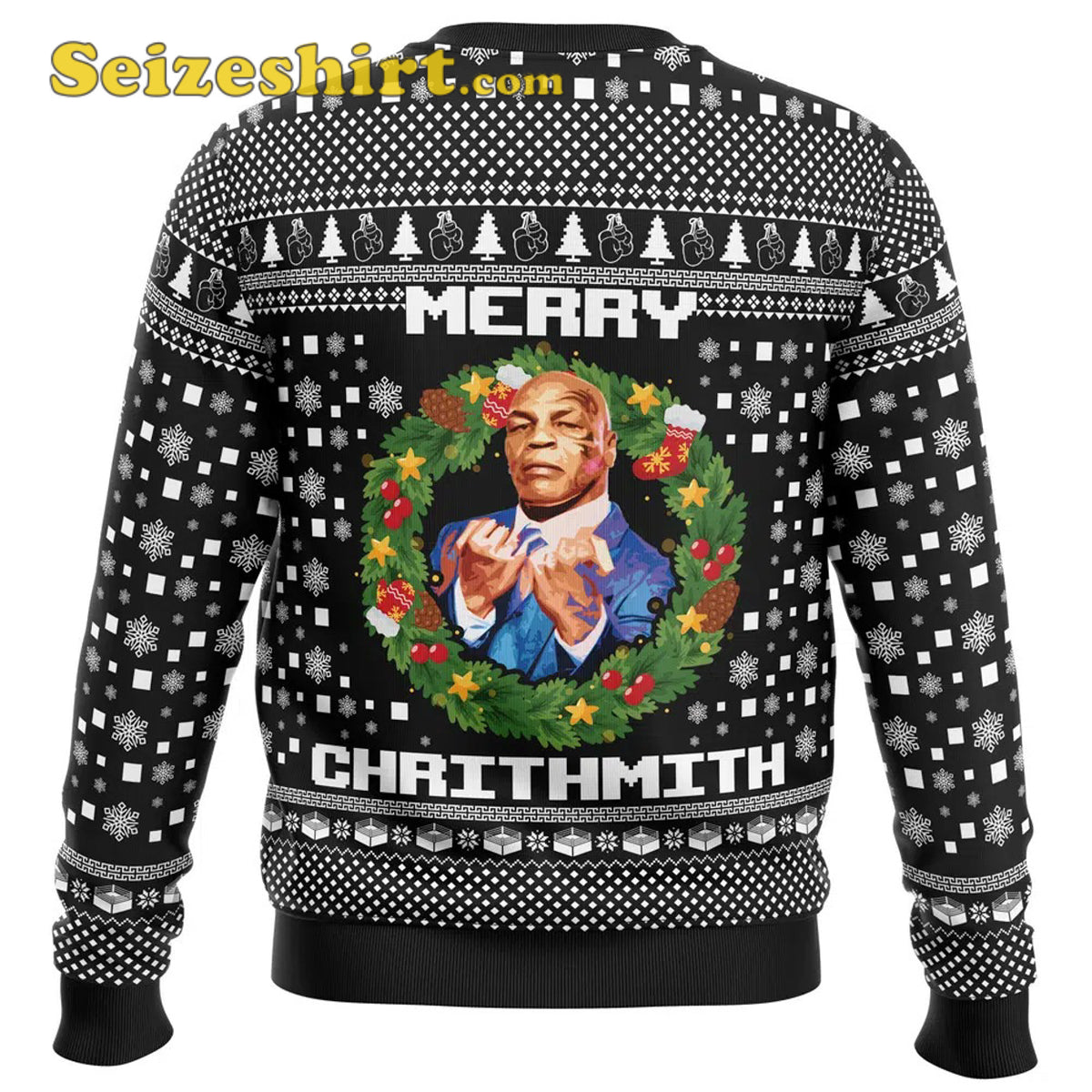 Mike Tyson Mens Ugly Christmas Sweater - Holiday Gift product image 2