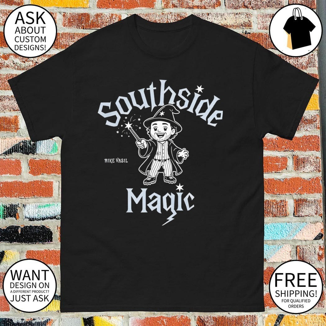 Mike Vasil Chicago White Sox Baseball Southside Magic - Adult & Kids T-Shirts, Sweatshirts & Hoodies apparel design preview 1