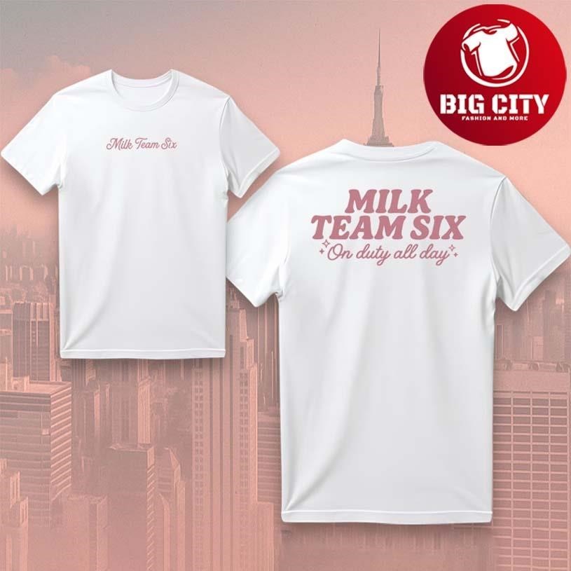 Milk Team 6 On Duty Patrol Two Sided - Adult & Kids T-Shirts, Sweatshirts & Hoodies apparel design preview 1
