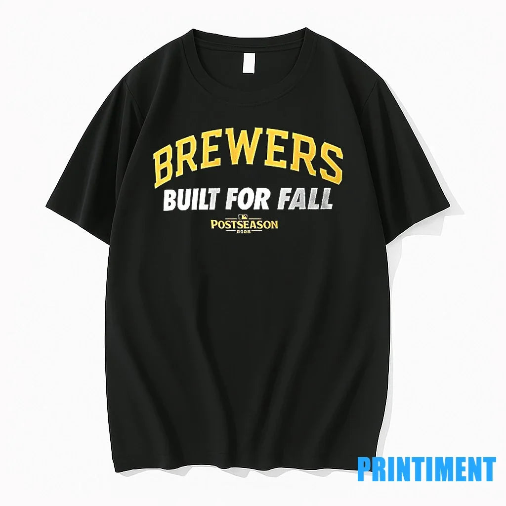 Milwaukee Brewers Built For Fall 2025 Mlb Sweater - Adult & Kids T-Shirts, Sweatshirts & Hoodies apparel design preview 1
