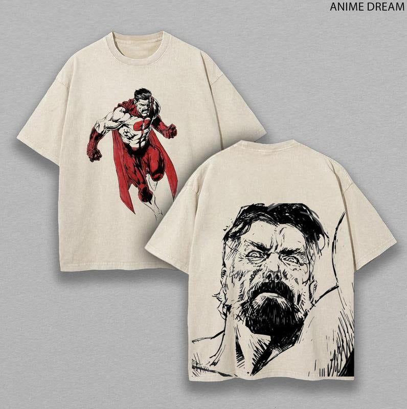 Mineral Wash Nolan Grayson OmniMan Invincible Anime - Adult & Kids T-Shirts, Sweatshirts & Hoodies apparel design preview 1