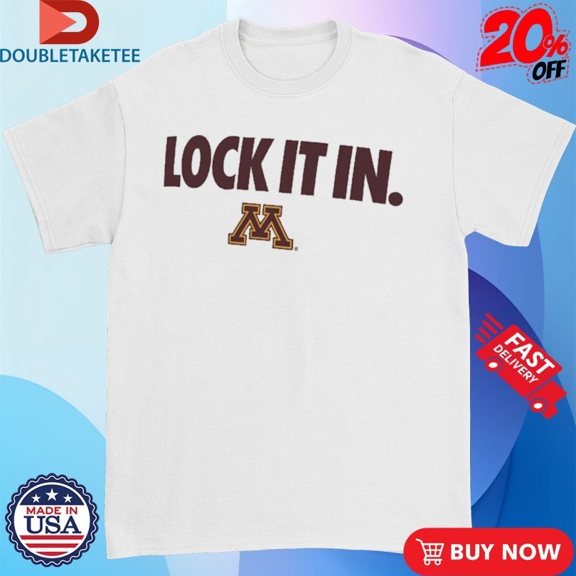 Minnesota Golden Gophers Lock It In - Adult & Kids T-Shirts, Sweatshirts & Hoodies apparel design preview 1