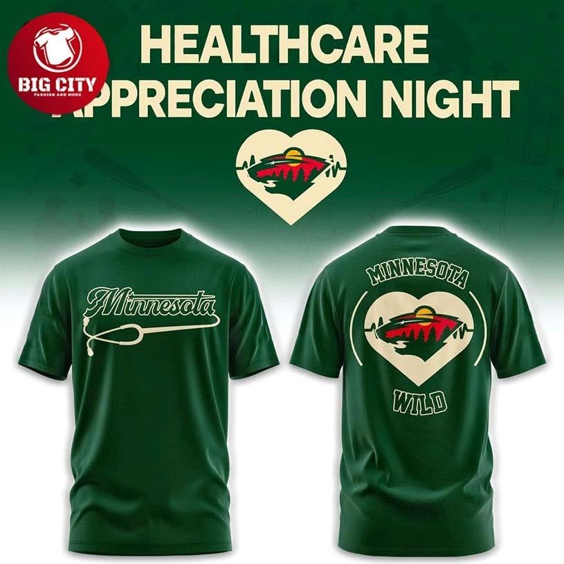 Minnesota Wild Healthcare Appreciation Night Two - Adult & Kids T-Shirts, Sweatshirts & Hoodies apparel design preview 1