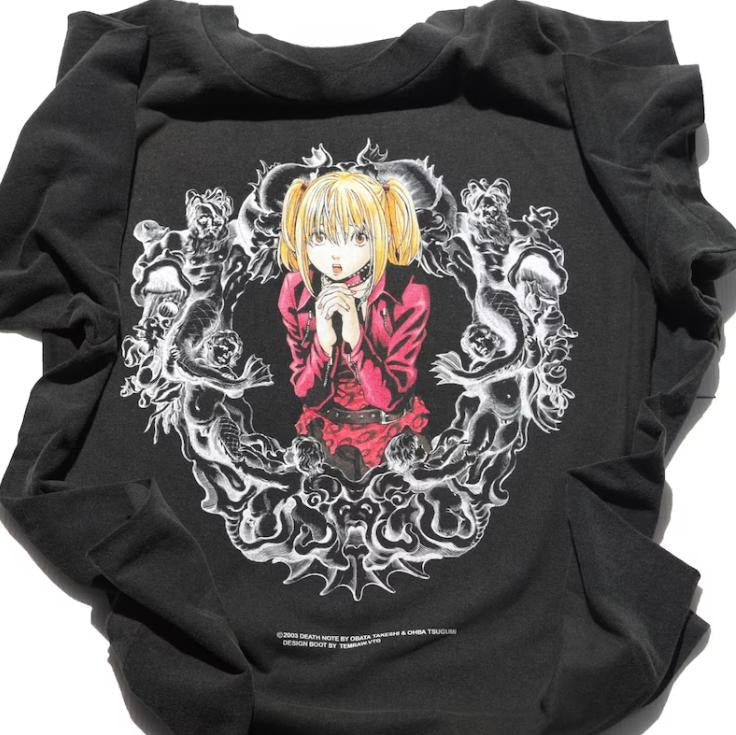 Misa Pray Vintage Death Note Manga Anime Top Menswear - Adult & Kids T-Shirts, Sweatshirts & Hoodies apparel design preview 1