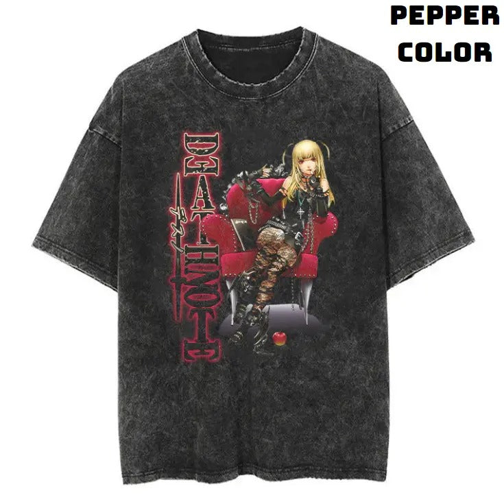 Misa Vintage Death Note Anime Manga Top Menswear - Adult & Kids T-Shirts, Sweatshirts & Hoodies apparel design preview 1