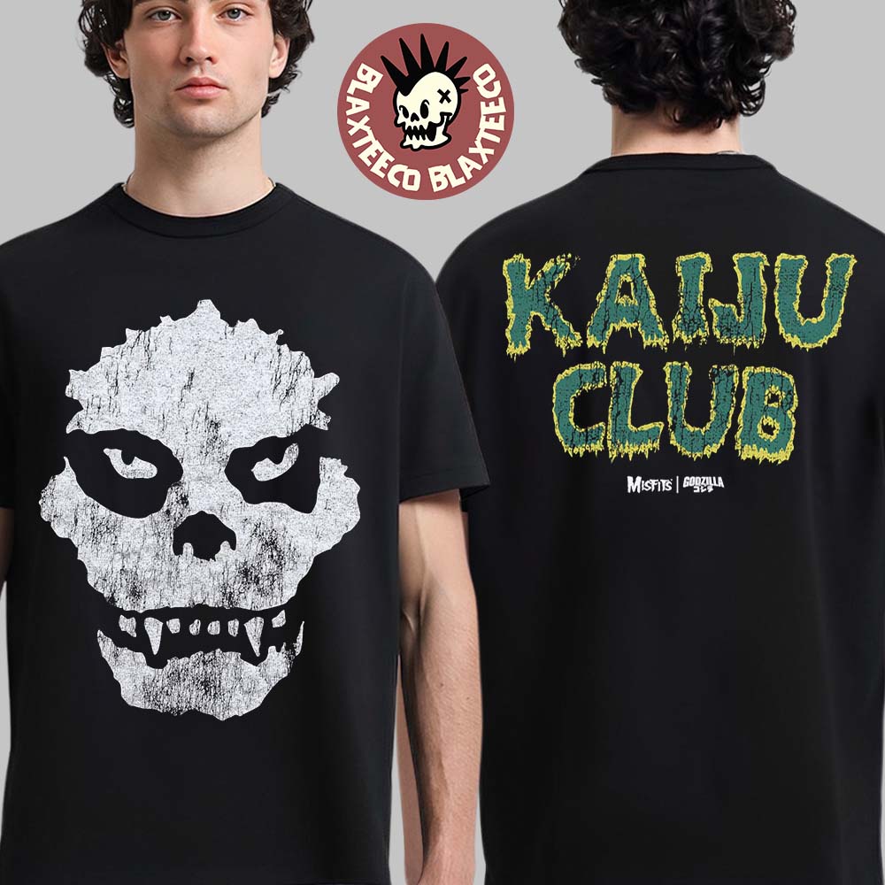 Misfits X Godzilla Kaiju Club Fiend Skull - Adult & Kids T-Shirts, Sweatshirts & Hoodies apparel design preview 1