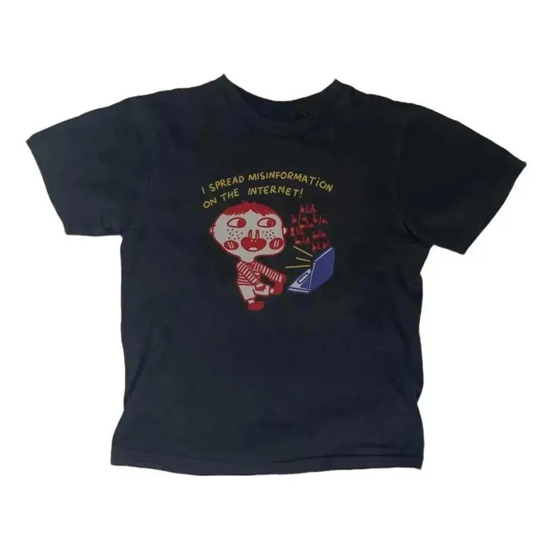 Misinformation Internet Meme Baby Gothic Emo Girl Top - Adult & Kids T-Shirts, Sweatshirts & Hoodies apparel design preview 1