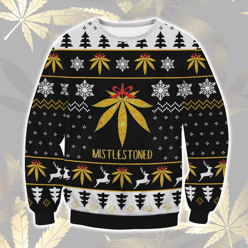 Mistlestoned 3D Ugly Christmas Sweater - Gift Idea product image