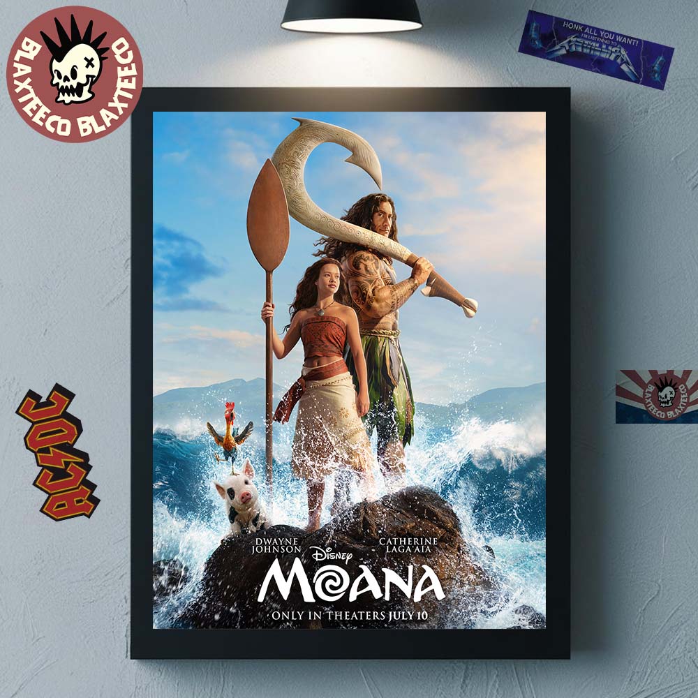 Moana Live Action Starring The Rock Dwayne Johnson - Adult & Kids T-Shirts, Sweatshirts & Hoodies apparel design preview 1