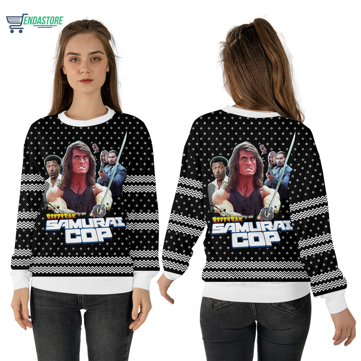 Rifftrax Samurai Cop 3D Christmas Sweater - Holiday Gift product image 2