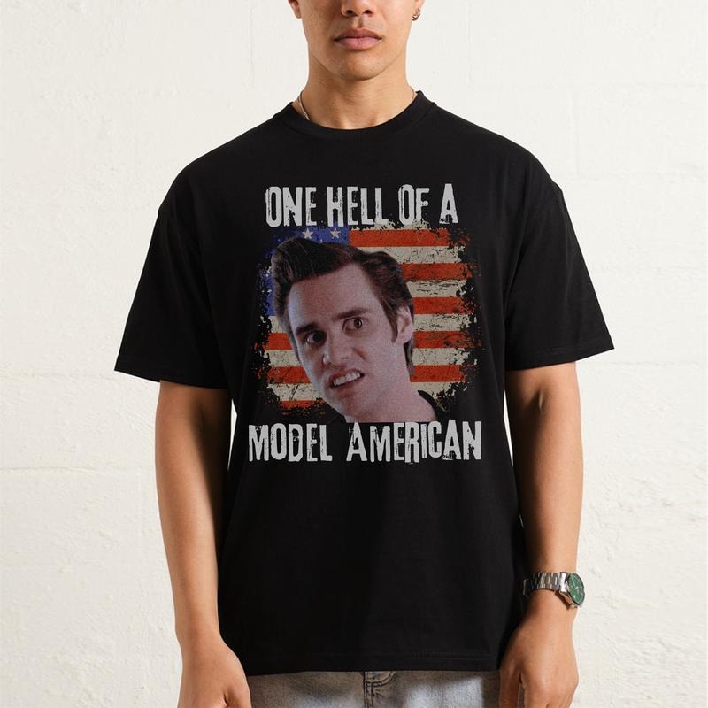 Model American Funny Movie 4th July Quote 90s - Adult & Kids T-Shirts, Sweatshirts & Hoodies apparel design preview 1
