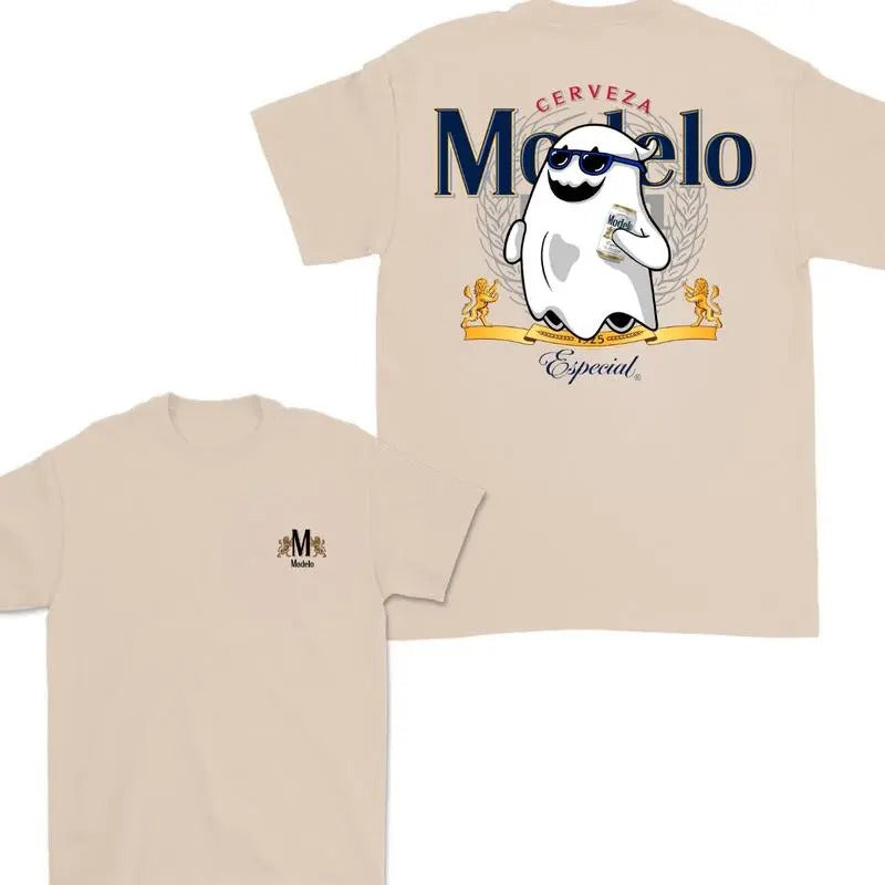 Modelo Ghost Halloween Double Sided - Adult & Kids T-Shirts, Sweatshirts & Hoodies apparel design preview 1