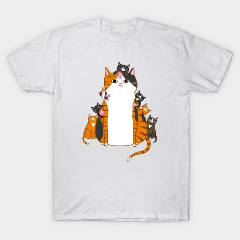 Mom Kittens Adorable Cat Lover - Adult & Kids T-Shirts, Sweatshirts & Hoodies apparel design preview 1