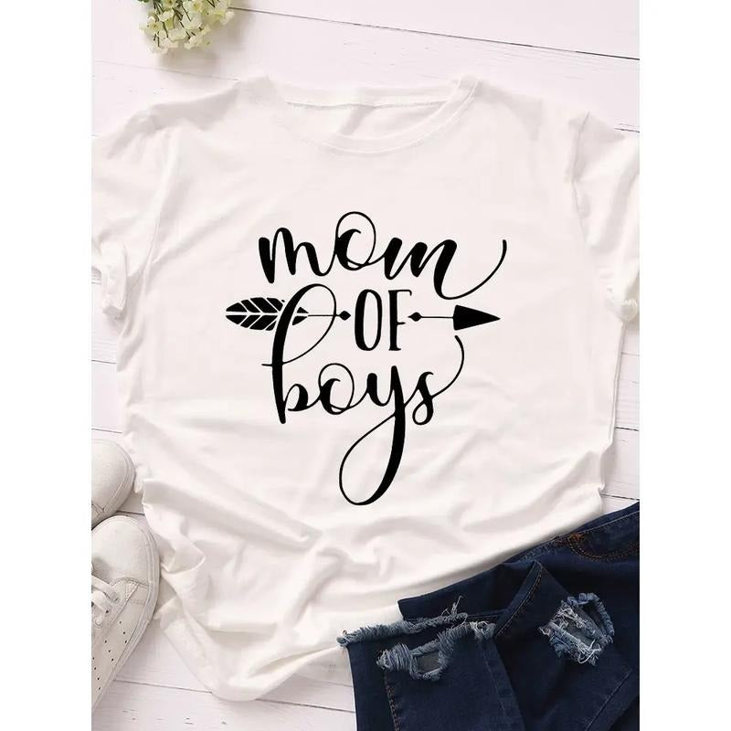 Mom Arrow Print Short Sleeve O Neck Loose Summer - Adult & Kids T-Shirts, Sweatshirts & Hoodies apparel design preview 1