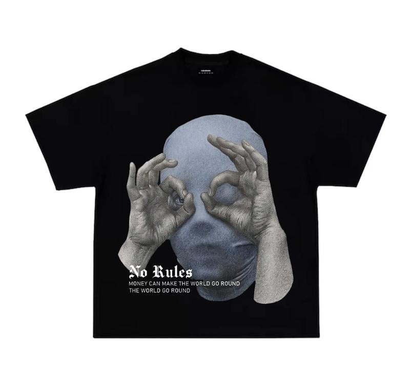 Money Make World No Rules Big Face Rap Y2K Streetwear - Adult & Kids T-Shirts, Sweatshirts & Hoodies apparel design preview 1