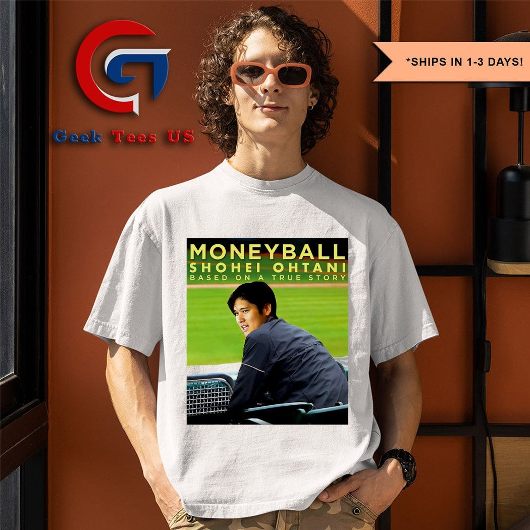 Moneyball Shohei Ohtani Based On A True Story - Adult & Kids T-Shirts, Sweatshirts & Hoodies apparel design preview 1