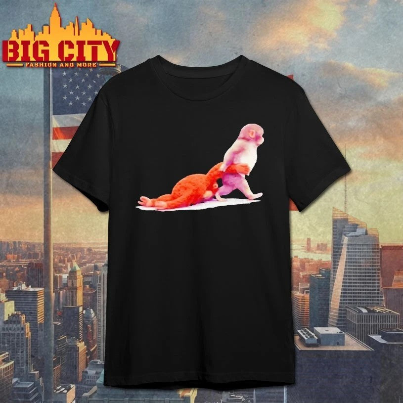 Monkey Punch Baby Holding Plush Toy - Adult & Kids T-Shirts, Sweatshirts & Hoodies apparel design preview 1
