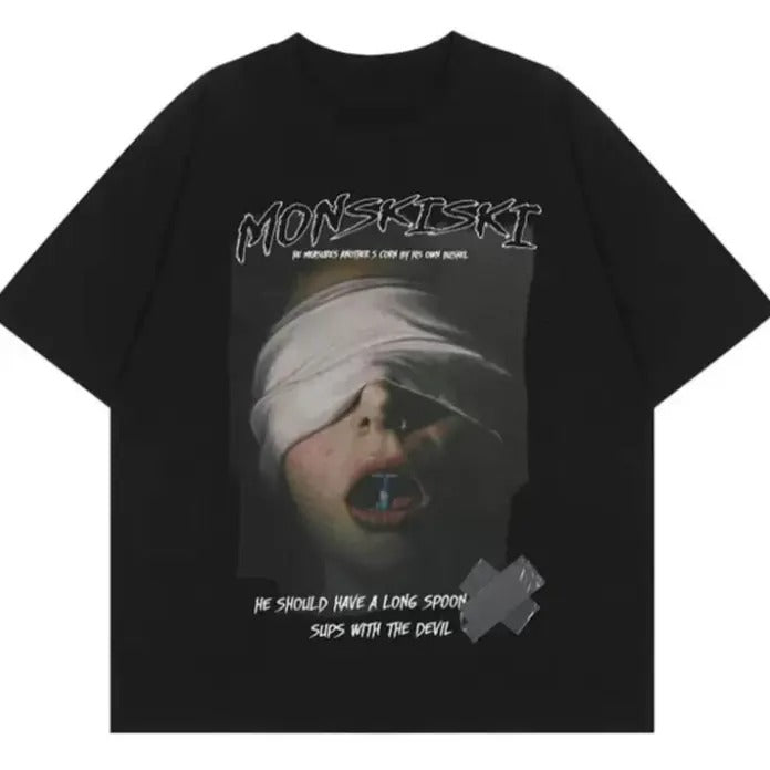 Monskiski Dark Opiumcore S 3XL Streetwear Tops - Adult & Kids T-Shirts, Sweatshirts & Hoodies apparel design preview 1
