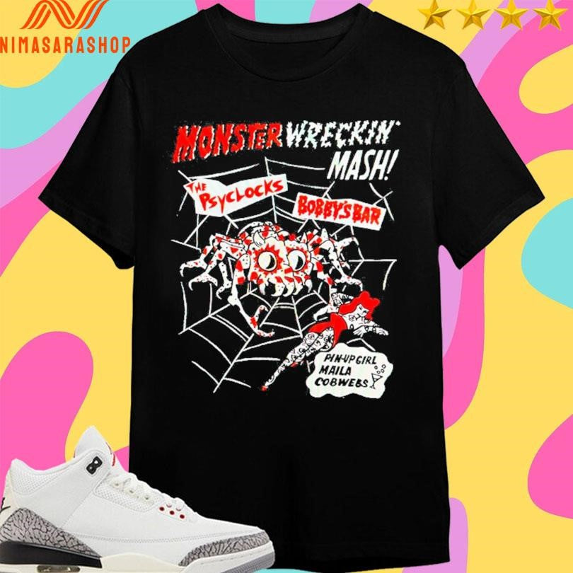 Monster Wrecking Mash The Psyclocks Bobby’s Bar - Adult & Kids T-Shirts, Sweatshirts & Hoodies apparel design preview 1