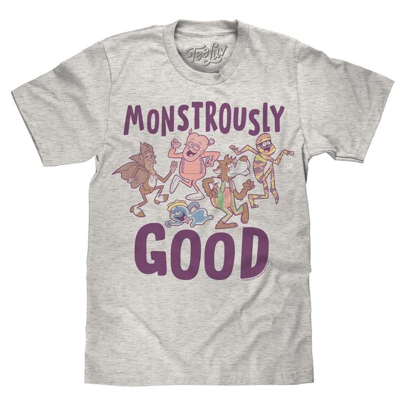 Monstrously Good General Mills Cereal Monster Cartoon - Adult & Kids T-Shirts, Sweatshirts & Hoodies apparel design preview 1