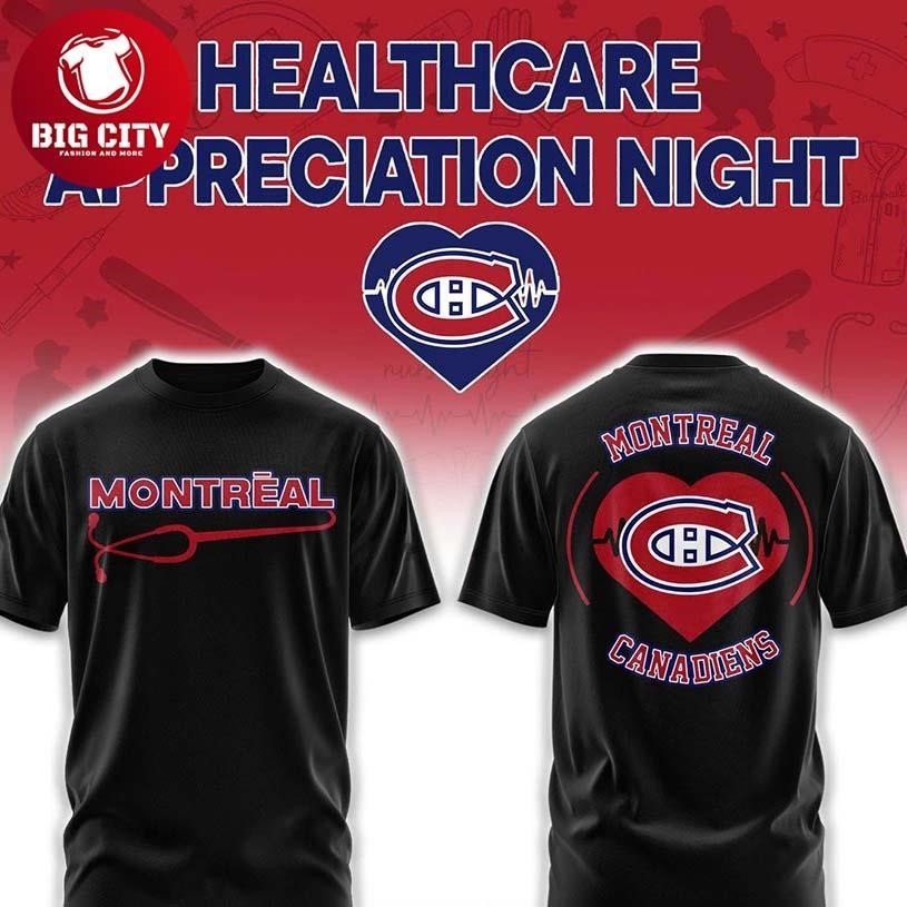 Montreal Canadiens Healthcare Appreciation x NHL 2026 - Adult & Kids T-Shirts, Sweatshirts & Hoodies apparel design preview 1