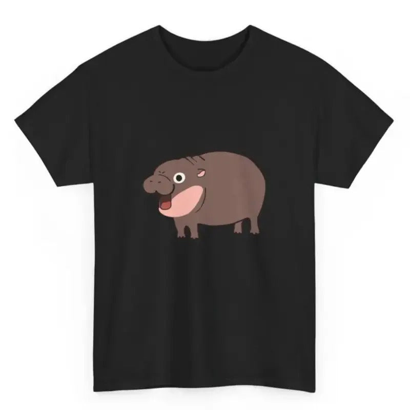 Moo Deng Baby Hippo Zoo Pygmy Man Top Menswear - Adult & Kids T-Shirts, Sweatshirts & Hoodies apparel design preview 1