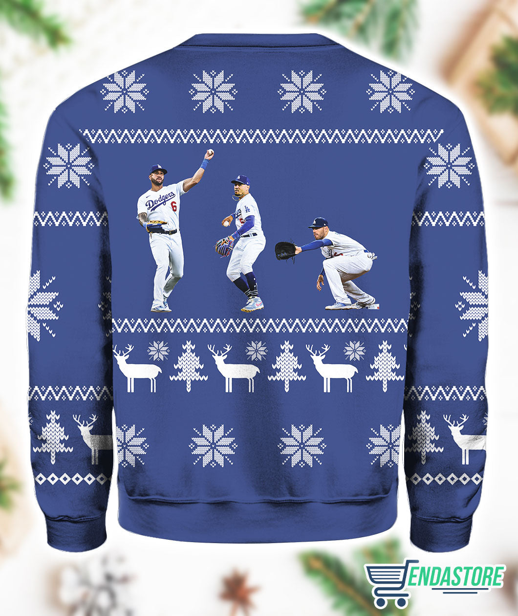Mookie Freddie And David Dodger 3D Ugly Christmas Sweater - Holiday Gift product image 3