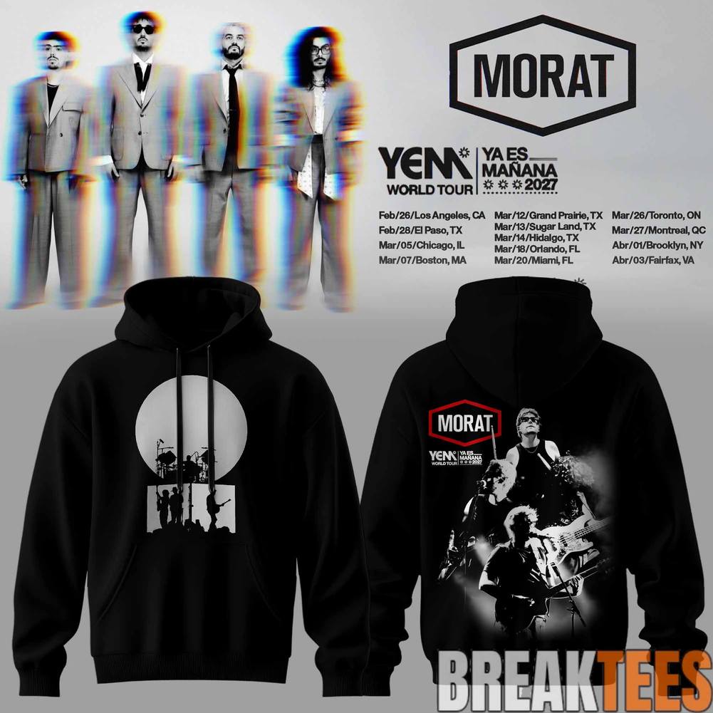 Morat YEM YA ES MANANA World Tour 2027 - Adult & Kids T-Shirts, Sweatshirts & Hoodies apparel design preview 1