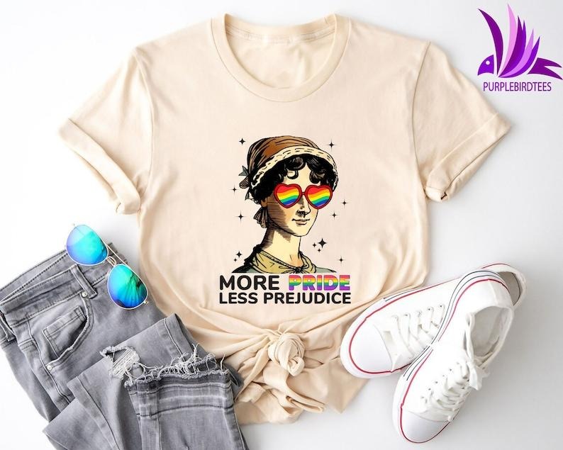 More Pride Less Prejudice LGBTQ Proud Ally Month - Adult & Kids T-Shirts, Sweatshirts & Hoodies apparel design preview 1