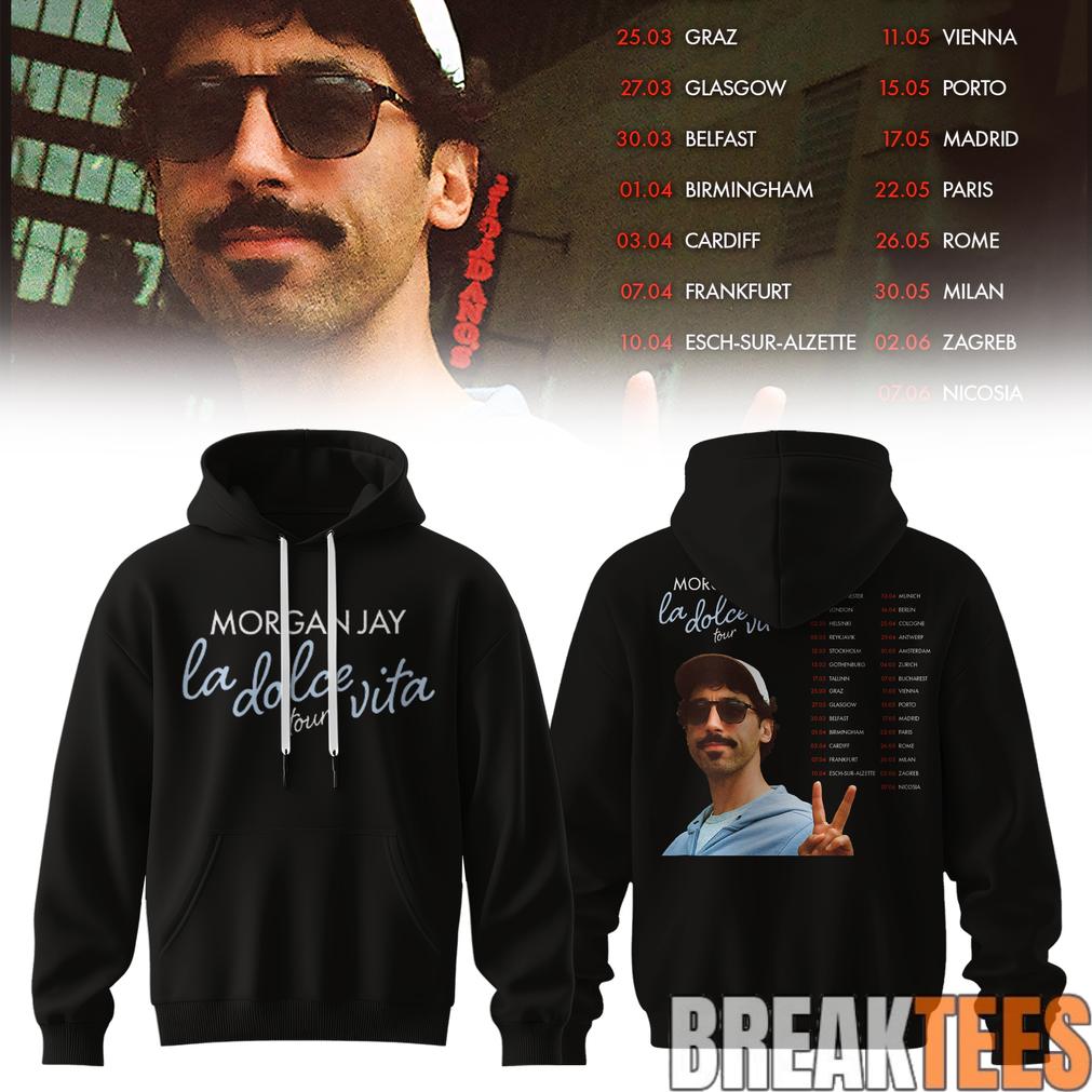 Morgan Jay La Dolce Vita Tour - Adult & Kids T-Shirts, Sweatshirts & Hoodies apparel design preview 1