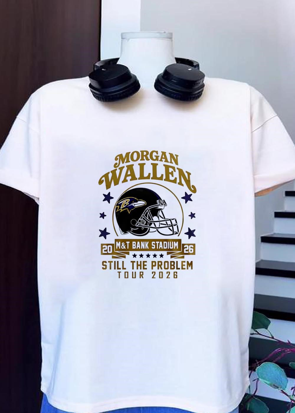 Morgan Wallen Still the Problem Tour M&T Bank Stadium - Adult & Kids T-Shirts, Sweatshirts & Hoodies apparel design preview 1