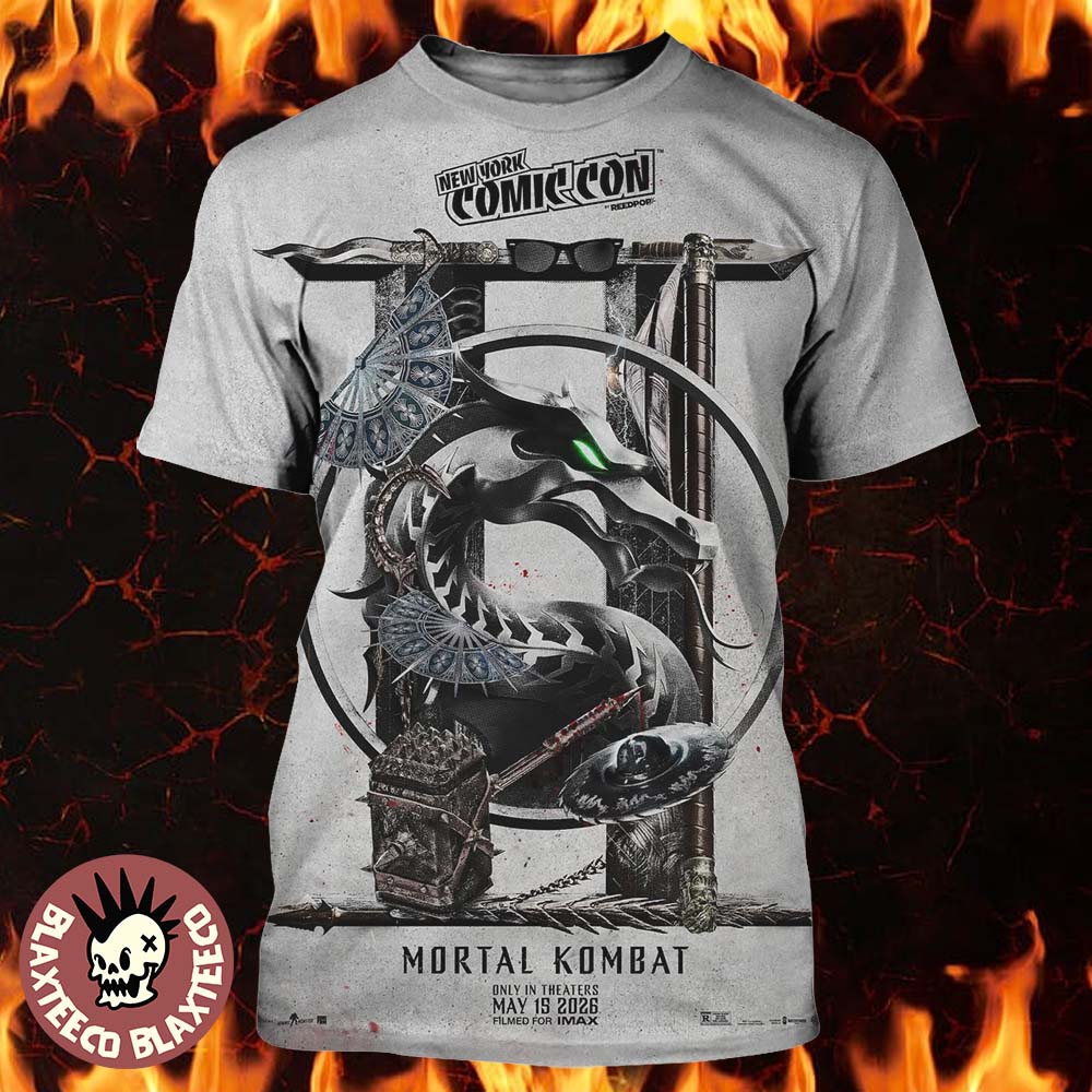 Mortal Kombat 2 Movie New York Comic Con 2026 - Adult & Kids T-Shirts, Sweatshirts & Hoodies apparel design preview 1