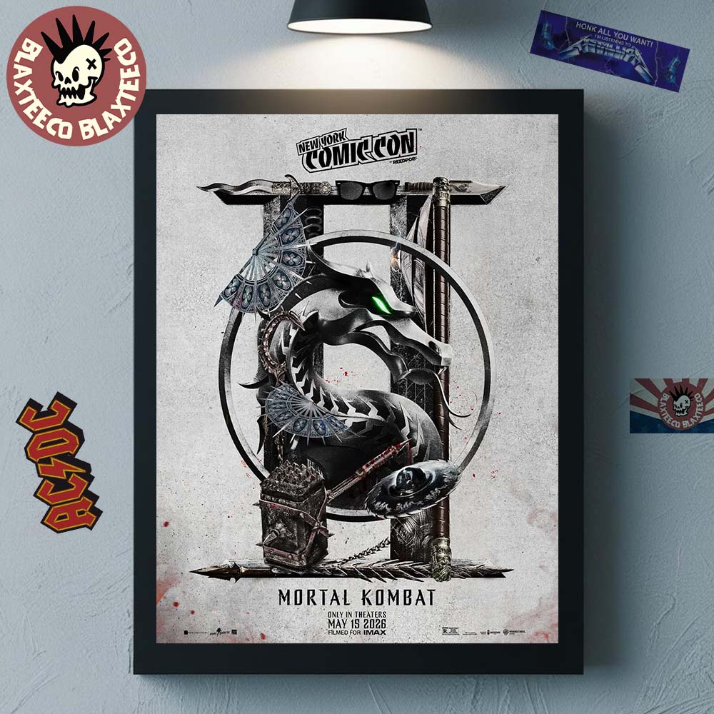 Mortal Kombat 2 Movie New York Comic Con 2026 - Adult & Kids T-Shirts, Sweatshirts & Hoodies apparel design preview 1
