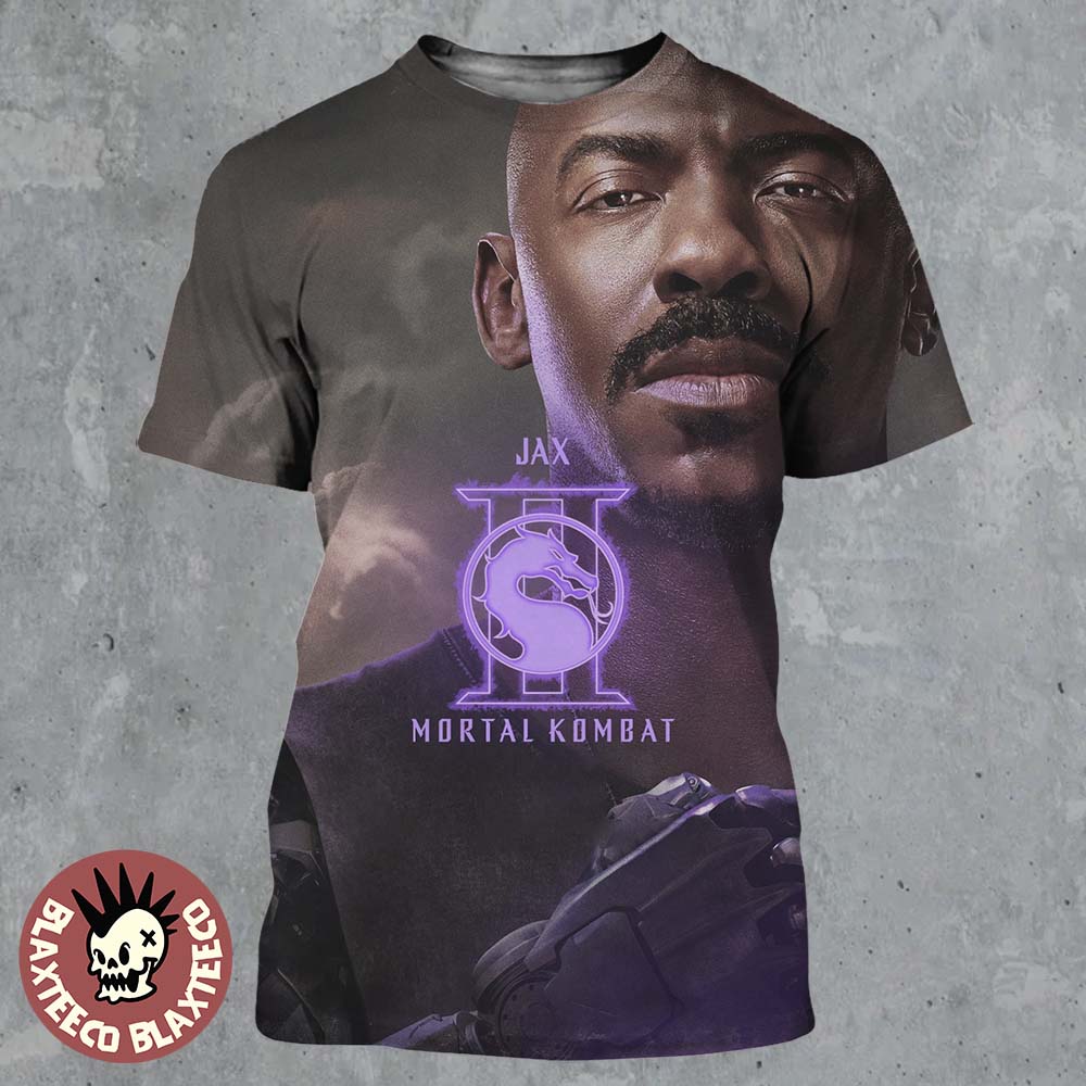 Mortal Kombat II Movie Exclusive Jax Character Poster - Adult & Kids T-Shirts, Sweatshirts & Hoodies apparel design preview 1