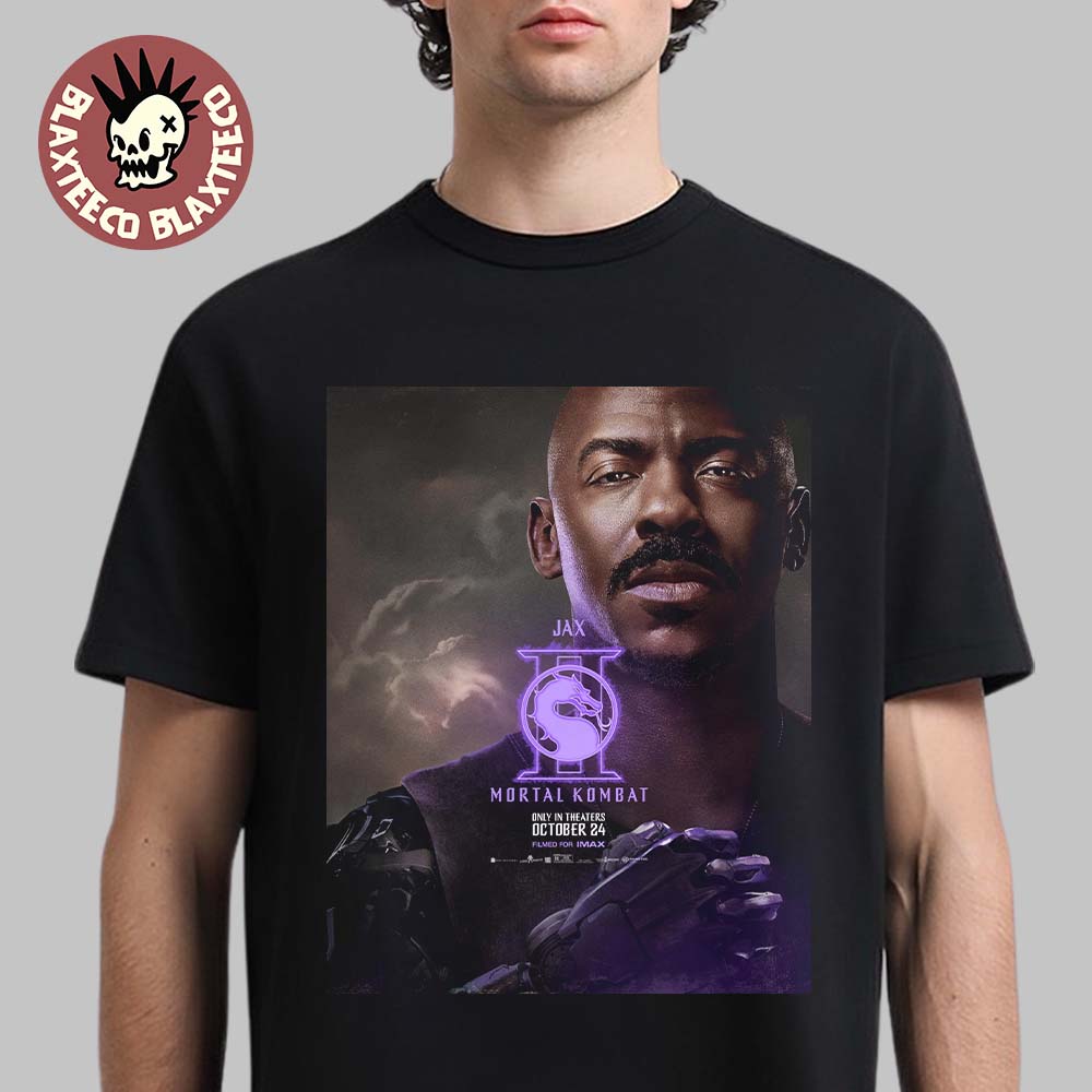 Mortal Kombat II Movie Exclusive Jax Character Poster - Adult & Kids T-Shirts, Sweatshirts & Hoodies apparel design preview 1