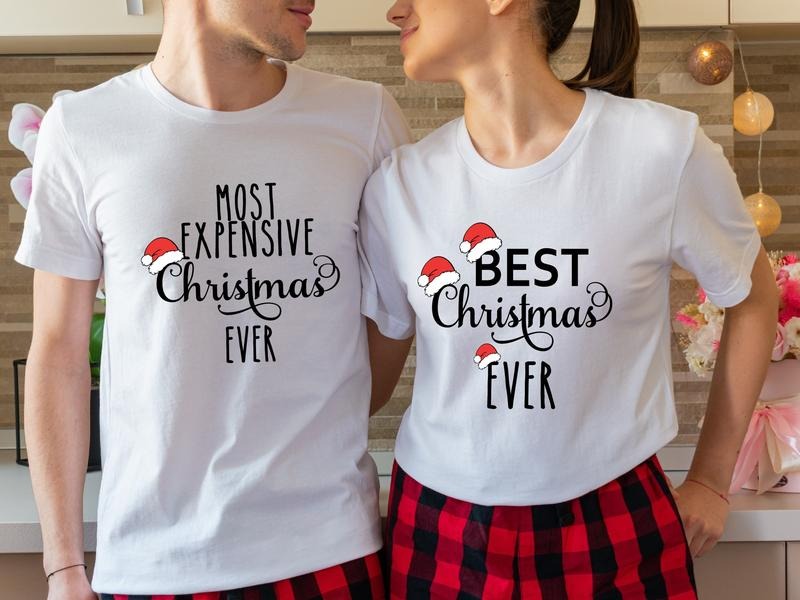 Most Expensive Ever Best Funny Matching Couples X Mas - Adult & Kids T-Shirts, Sweatshirts & Hoodies apparel design preview 1