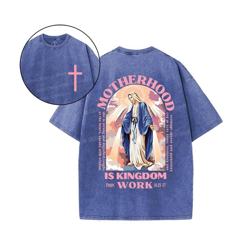 Motherhood Is Kingdom Work 2 Sided Comfy Printed Pure - Adult & Kids T-Shirts, Sweatshirts & Hoodies apparel design preview 1