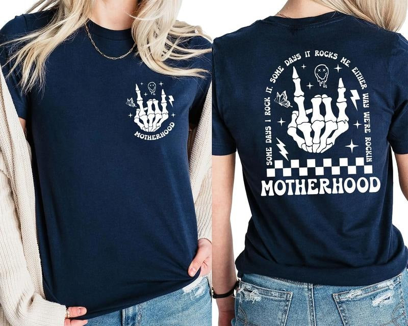 Motherhood Sometimes I Rock Trend - Adult & Kids T-Shirts, Sweatshirts & Hoodies apparel design preview 1