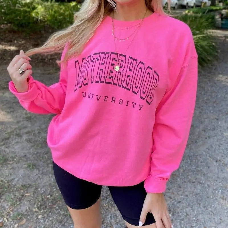 'Motherhood University' Sweatshirtstyle{N002}2 - Adult & Kids T-Shirts, Sweatshirts & Hoodies apparel design preview 1
