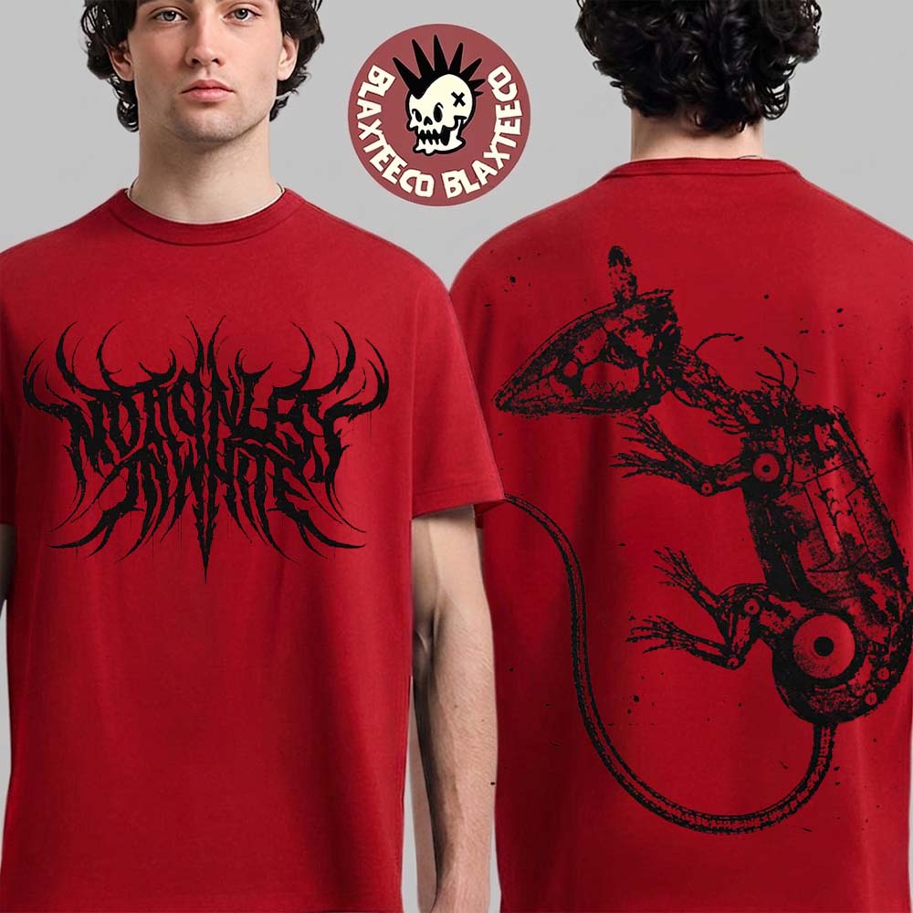 Motionless In White Decade Album Merch Cyber Rat Red - Adult & Kids T-Shirts, Sweatshirts & Hoodies apparel design preview 1